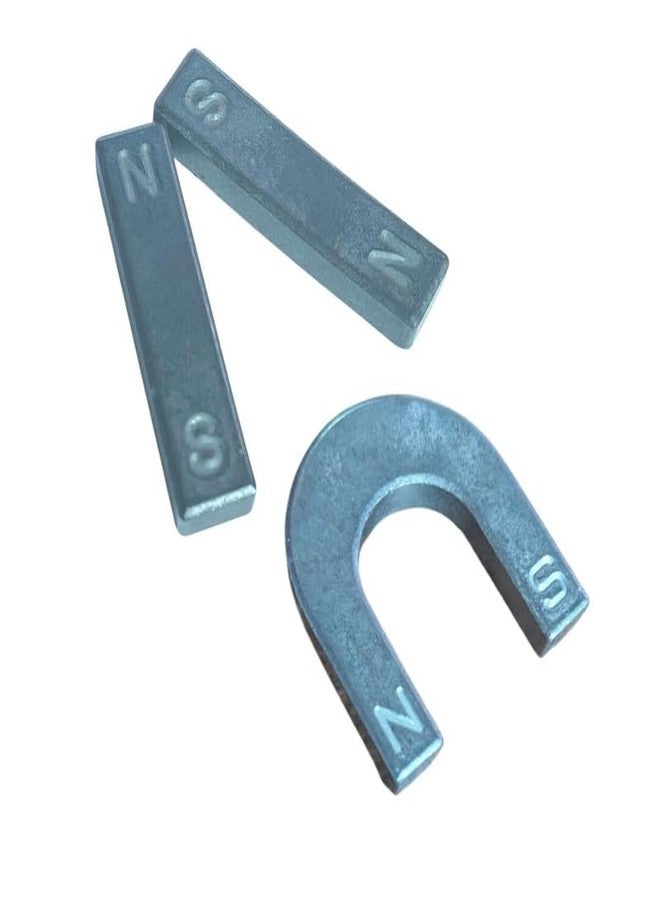 ESPtronics مجموعة مغناطيسات ESPtronics، قطعتان بطول 50 مم، مع مغناطيس على شكل حرف U، وعلامات القطب الشمالي والجنوبي، للمشاريع، مجموعة تجارب علمية تعليمية لطلاب المدارس، للاستخدام في الفصول الدراسية والمختبرات، مغناطيسية - Image 1